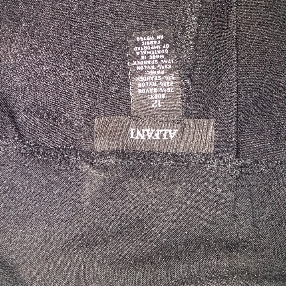 Alfani size 12 black dress pants